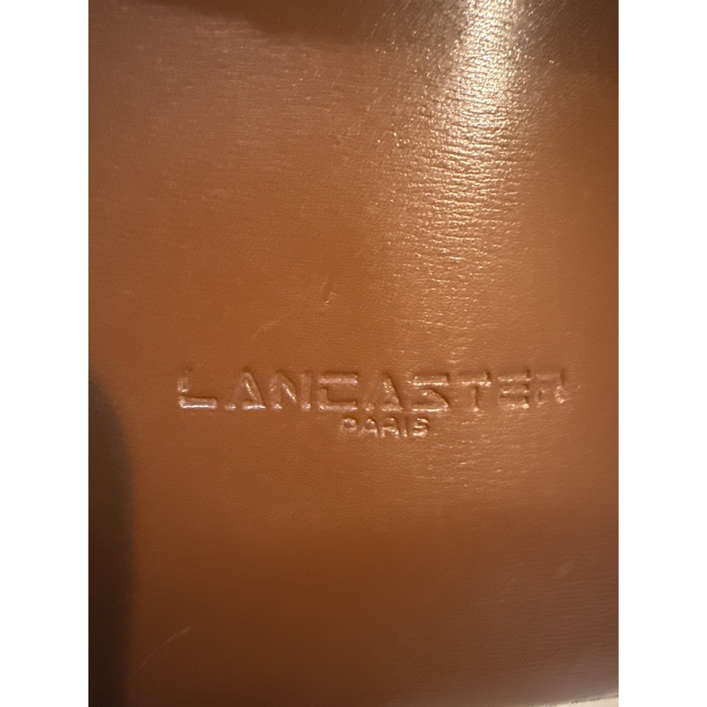 Lancaster Paris Vtg Smooth leather crossbody + Hand bag Purse Marron/Brown - Picture 2 of 16